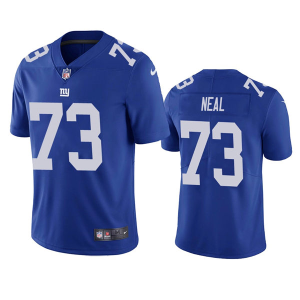 Men's New York Giants #73 Evan Neal Nike Royal Team Color Vapor Untouchable Limited Jersey