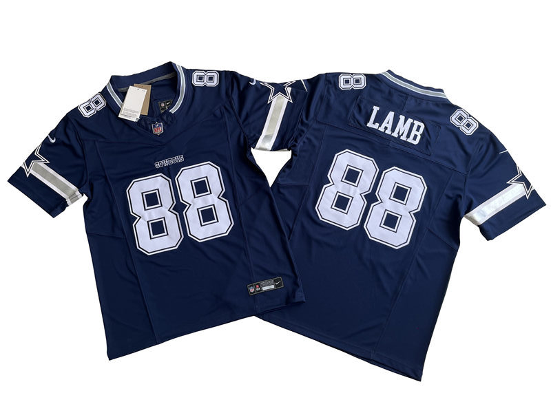 Men's Dallas Cowboys #88 CeeDee Lamb Nike 2023 Navy Vapor F.U.S.E. Limited Jersey