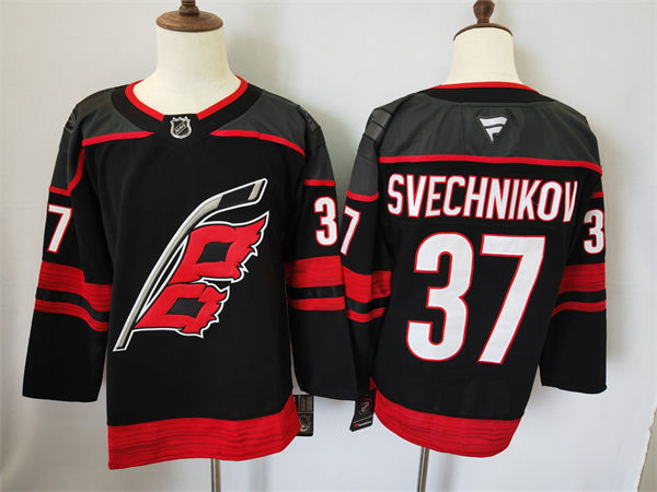 Men's Carolina Hurricanes #37 Andrei Svechnikov Fanatics Black Home Player Jersey