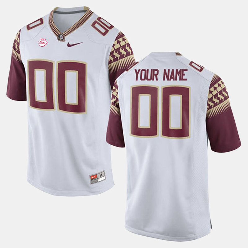 Youth Florida State Seminoles Custom harlie Ward Warrick Dunn Bobby Bowden Anquan Boldin Jalen Ramsey Nike White Football Jersey