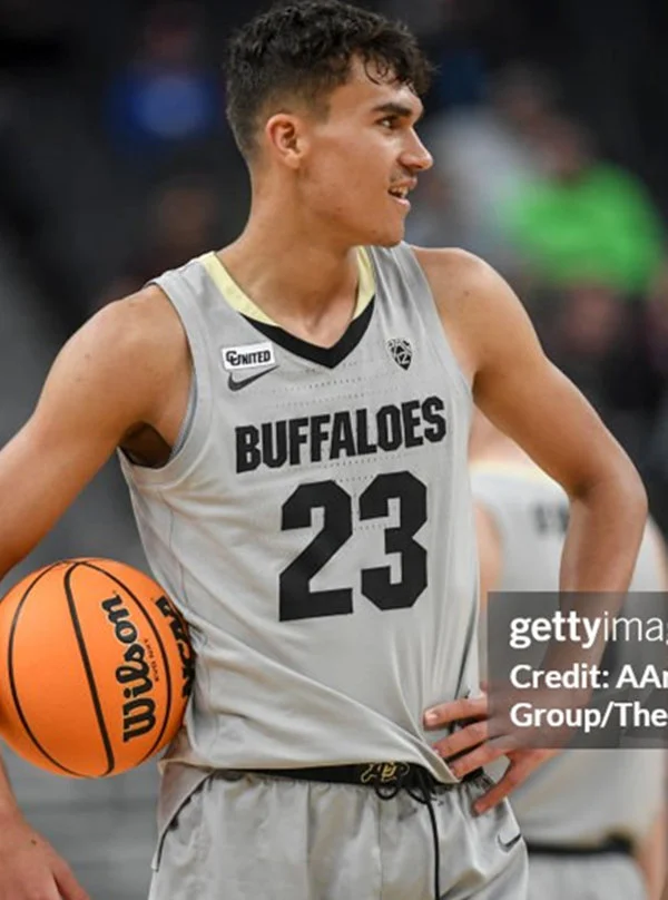 Colorado Buffaloes #23 Tristan da Silva 2024-25 Gray College Basketball Game Jersey