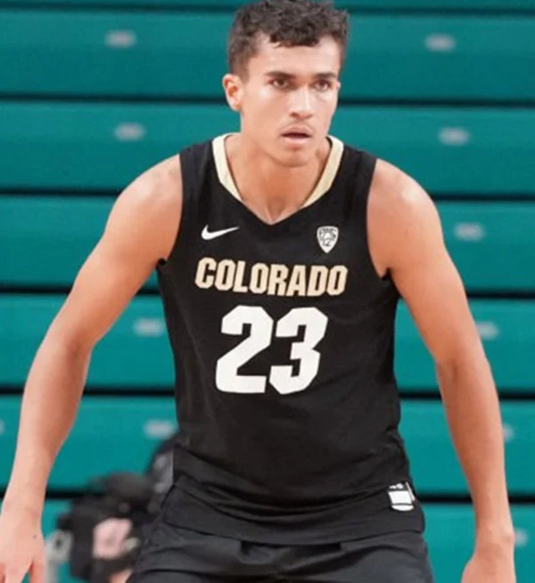 Colorado Buffaloes #23 Tristan da Silva 2024-25 Black College Basketball Game Jersey