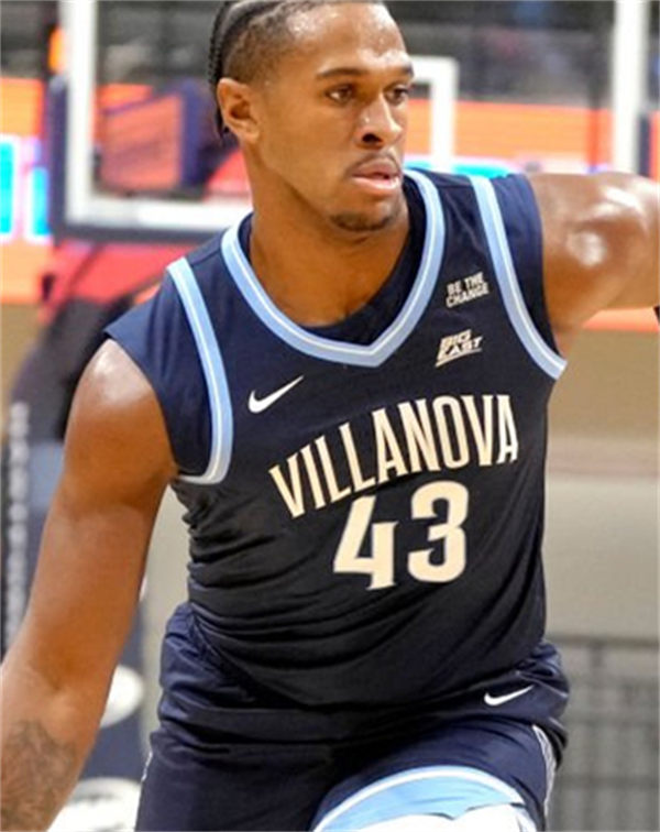 Mens Youth Villanova Wildcats #43 Eric Dixon Nike 2024 Navy College Basketball Game Jersey