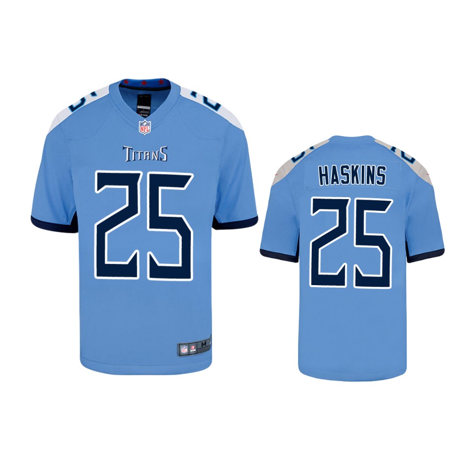 Youth Tennessee Titans #25 Hassan Haskins Nike Light Blue Alternate Limited Jersey