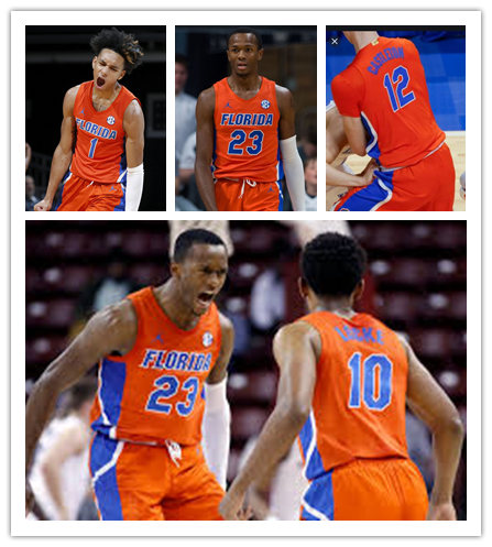 Men's Youth Florida Gators Custom 2020 Orange Jordan College Basketball Jersey