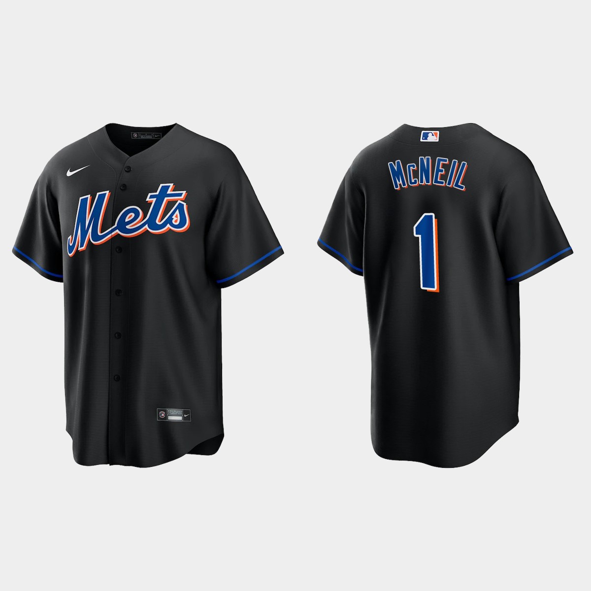 Youth New York Mets #1 Jeff McNeil Nike Black Alternate Jersey