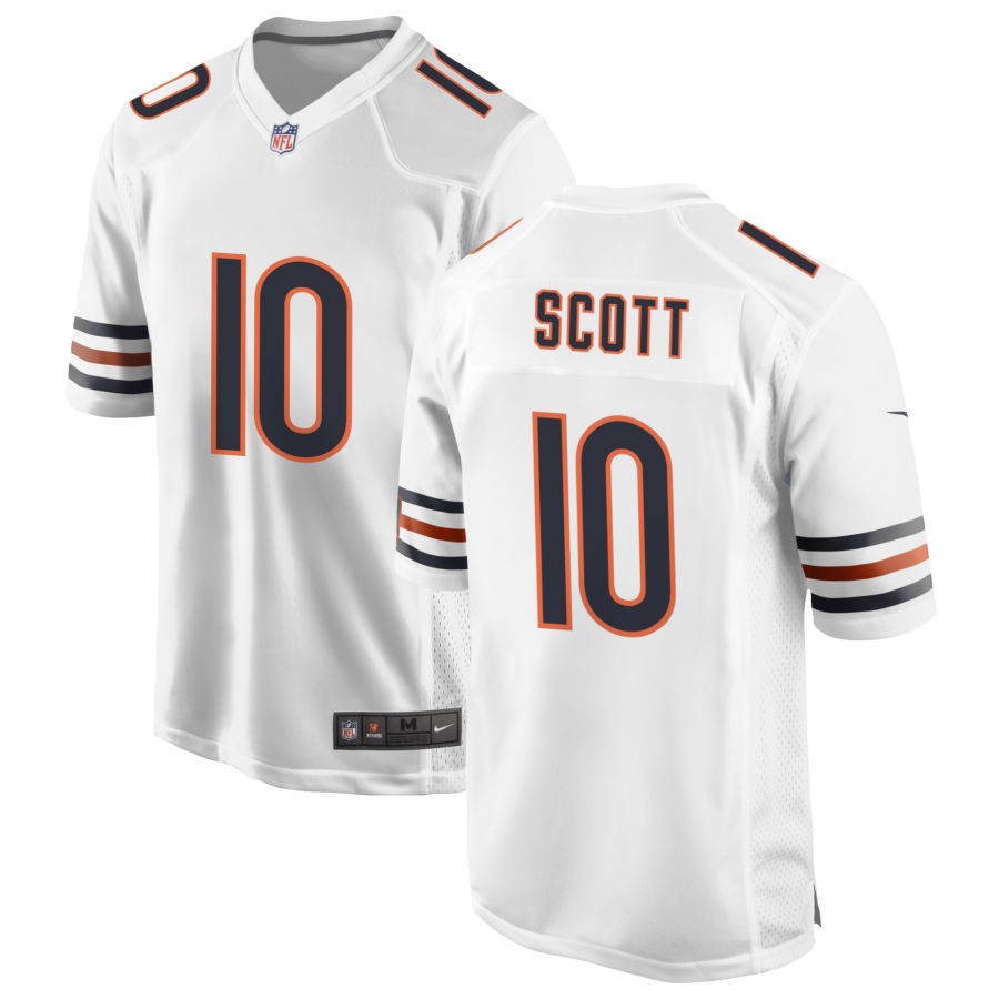 Mens Chicago Bears #10 Tyler Scott Nike White Vapor F.U.S.E. Limited Jersey