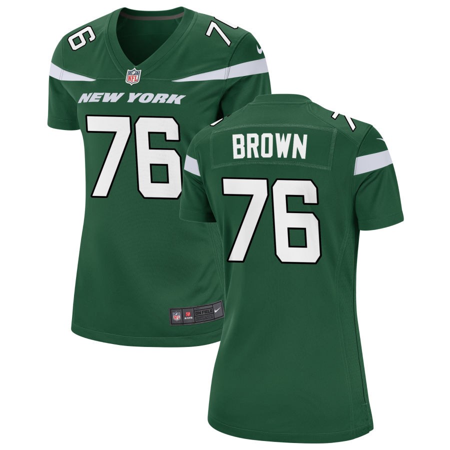 Womens New York Jets #76 Duane Brown Nike Gotham Green Limited Jersey