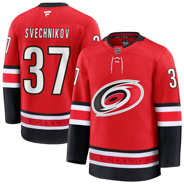Youth Carolina Hurricanes #37 Andrei Svechnikov Fanatics Alternate Red Primegreen Player Jersey