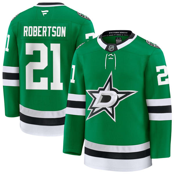 Mens Dallas Stars #21 Jason Robertson Fanatics Home Green Jersey
