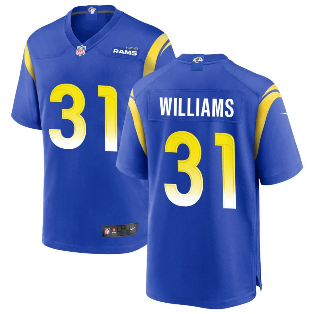 Mens Los Angeles Rams #31 Darious Williams Nike Royal Vapor Untouchable Limited Jersey