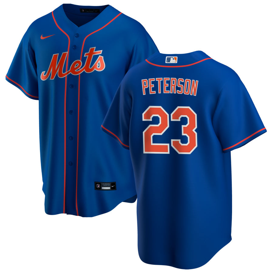 Youth New York Mets #23 David Peterson Stitched Nike Royal Orange Jersey