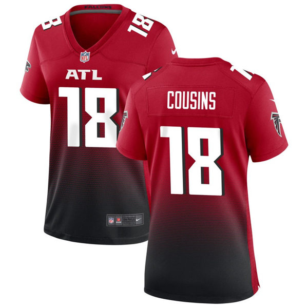 Womens Atlanta Falcons #18 Kirk Cousins Nike Red Limited Jersey