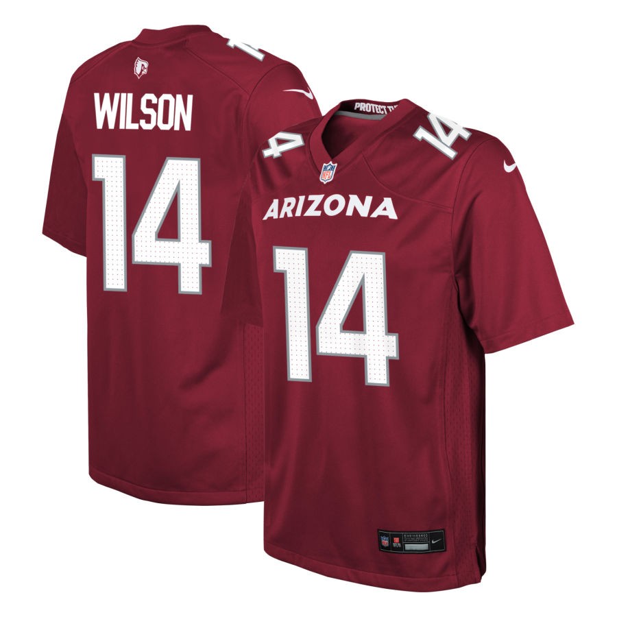 Youth Arizona Cardinals #14 Michael Wilson Nike 2023 Home Cardinal Limited Jersey