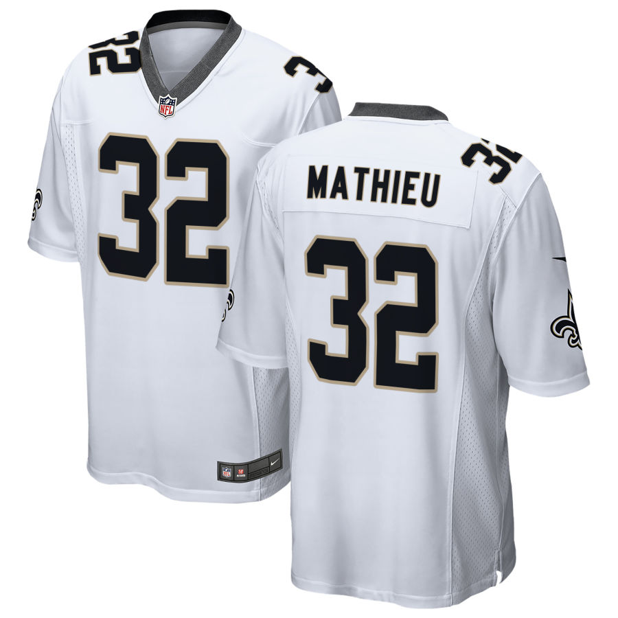 Youth New Orleans Saints #32 Tyrann Mathieu Nike White Limited Jersey