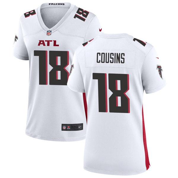 Womens Atlanta Falcons #18 Kirk Cousins Nike White Limited Jersey