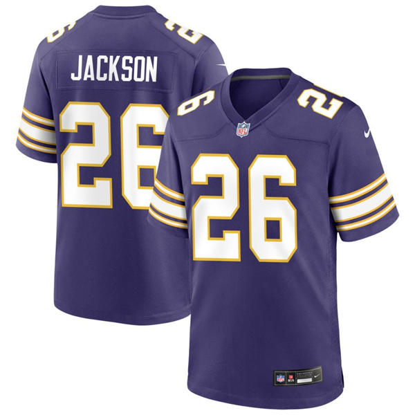 Men's Minnesota Vikings #26 Theo Jackson Nike Purple Classic F.U.S.E. Limited Jersey