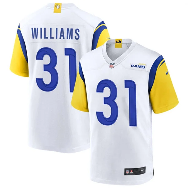 Mens Los Angeles Rams #31 Darious Williams Nike White Alternate Vapor Limited Jersey