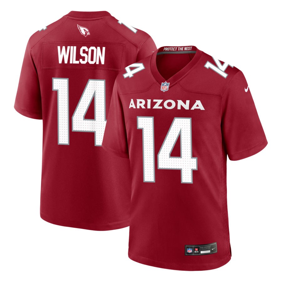 Mens Arizona Cardinals #14 Michael Wilson Nike 2023 Cardinal Vapor Limited Player Jersey