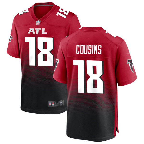 Mens Atlanta Falcons #18 Kirk Cousins Nike Red 2nd Alternate Vapor Limited Jersey