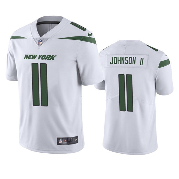 Men's New York Jets #11 Jermaine Johnson II Nike White Vapor Limited Jersey
