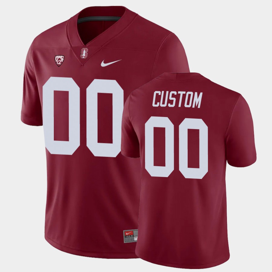 Mens Standford Cardinal Custom Nike Cardinal NCAA College Football Jersey