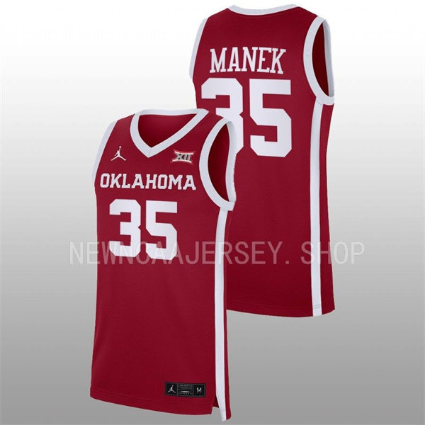 Mens Youth Oklahoma Sooners #35 Tanner Groves Nike Crimson College basketball Game Jersey