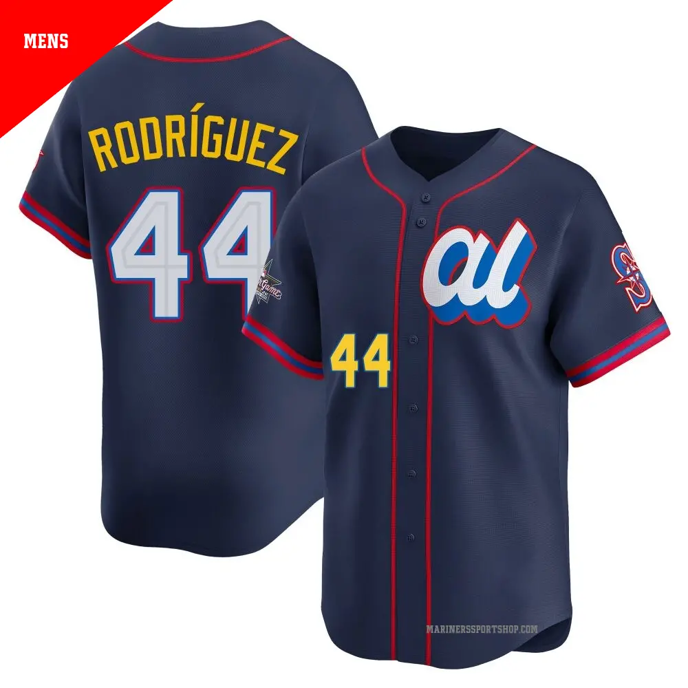 Seattle Mariners #44 Julio Rodriguez 2025 All-Star American League Limited Player Jersey Navy