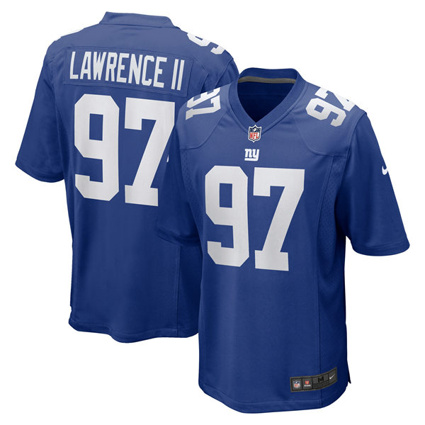Men's New York Giants #97 Dexter Lawrence II Nike Royal Team Color Vapor Untouchable Limited Jersey