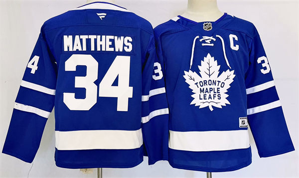 Youth Toronto Maple Leafs #34 Auston Matthews Fanatics Blue Jersey