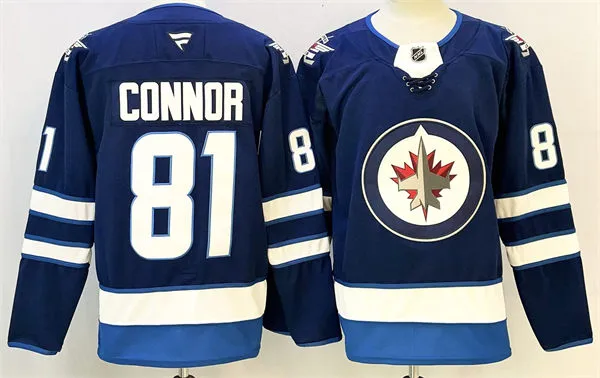 Men's Winnipeg Jets #81 Kyle Connor Fanatics Navy Home Jersey