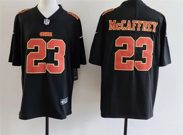 Mens San Francisco 49ers #23 Christian McCaffrey Nike Carbon Black 2024 Fashion Game Jersey