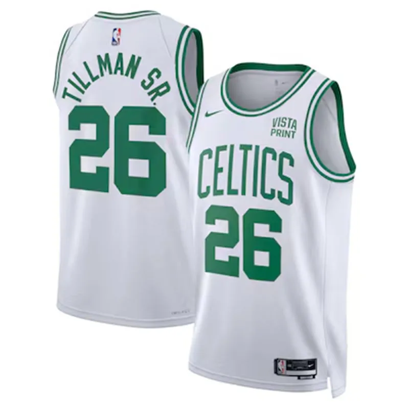 Mens Boston Celtics #26 Xavier Tillman Sr Association Edition White Swingman Jersey