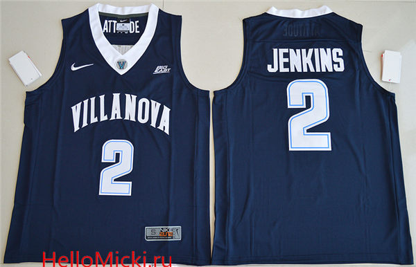 Men's Villanova Wildcats #2 Kris Jenkins 2012-16 Nike Navy College Basketball Stitched NCAA Jersey