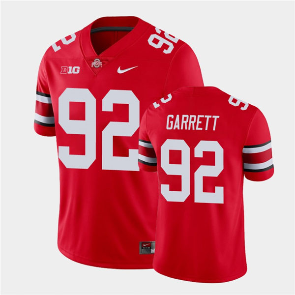 Mens Ohio State Buckeyes #92 Haskell Garrett Nike Scarlet College Football Game Jersey