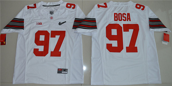 Men's Ohio State Buckeyes #97 Joey Bosa Diamond Quest Nike 2015 College Football Playoff Sugar Bowl Special Event Jersey