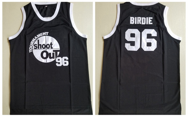 Men's Above The Rim Basketball Jersey Black Stitched Tupac Shakur #96 Birdie Tournament Shoot Out Jersey