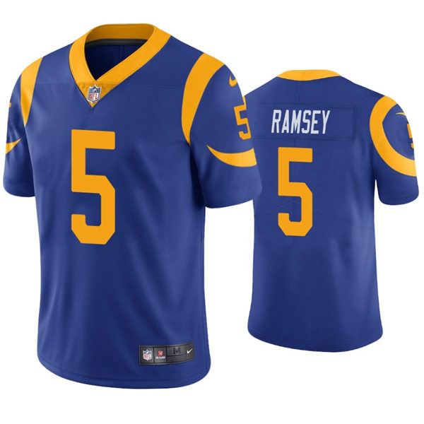 Men's Los Angeles Rams #20 Jalen Ramsey Nike Royal Retro Limited Jersey