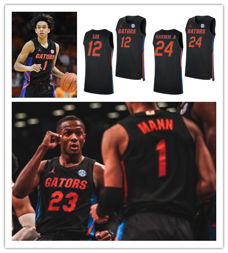 Men's Youth Florida Gators Custom 2020 Black Jordan College Basketball Jersey