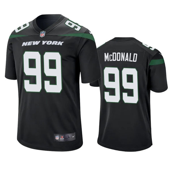 Men's New York Jets #99 Will McDonald IV Nike Stealth Black Alternate Limited Jersey