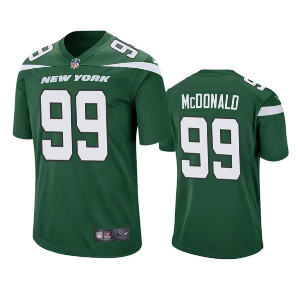 Men's New York Jets #99 Will McDonald IV Nike Gotham Green Vapor Limited Jersey