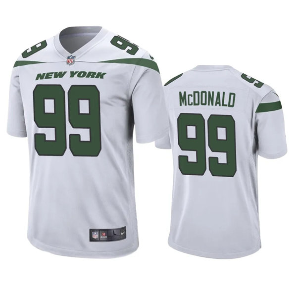 Men's New York Jets #99 Will McDonald IV Nike White Vapor Limited Jersey