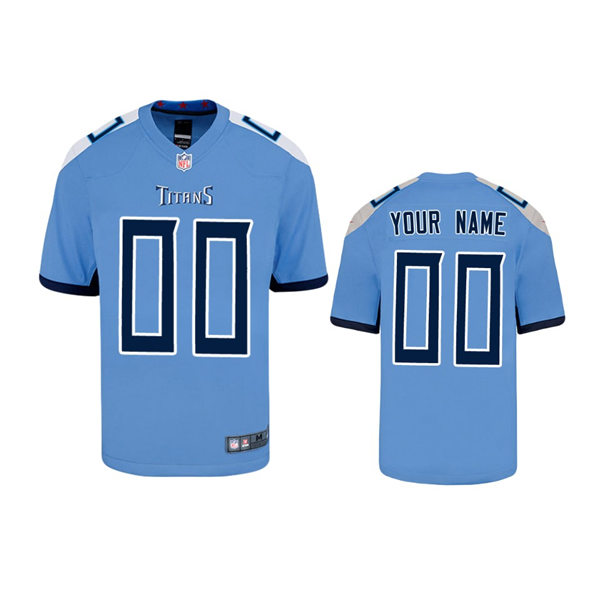 Youth Tennessee Titans Custom Nike Light Blue Alternate Limited Jersey